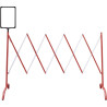 Barrière extensible de 230 cm — balisage de chantier