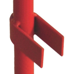 Barrière de chantier rouge et blanche — lot de 5 — balisage