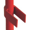 Barrière de chantier rouge et blanche — lot de 5 — balisage