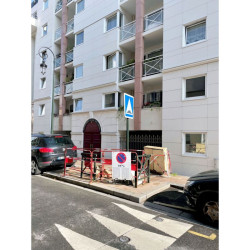 Barrière de chantier rouge et blanche — lot de 5 — balisage