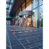 Barrière extensible de 230 cm — balisage de chantier