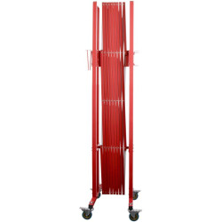 Barrière extensible de 320 cm sur roulettes — balisage de chantier