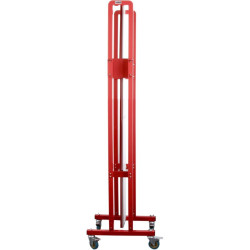 Barrière extensible de 320 cm sur roulettes — balisage de chantier