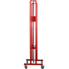 Barrière extensible de 320 cm sur roulettes — balisage de chantier