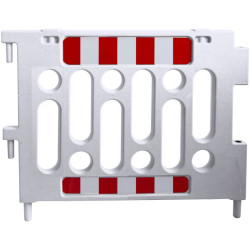 Barrière mobile de sécurité en polypropylène — balisage de chantier