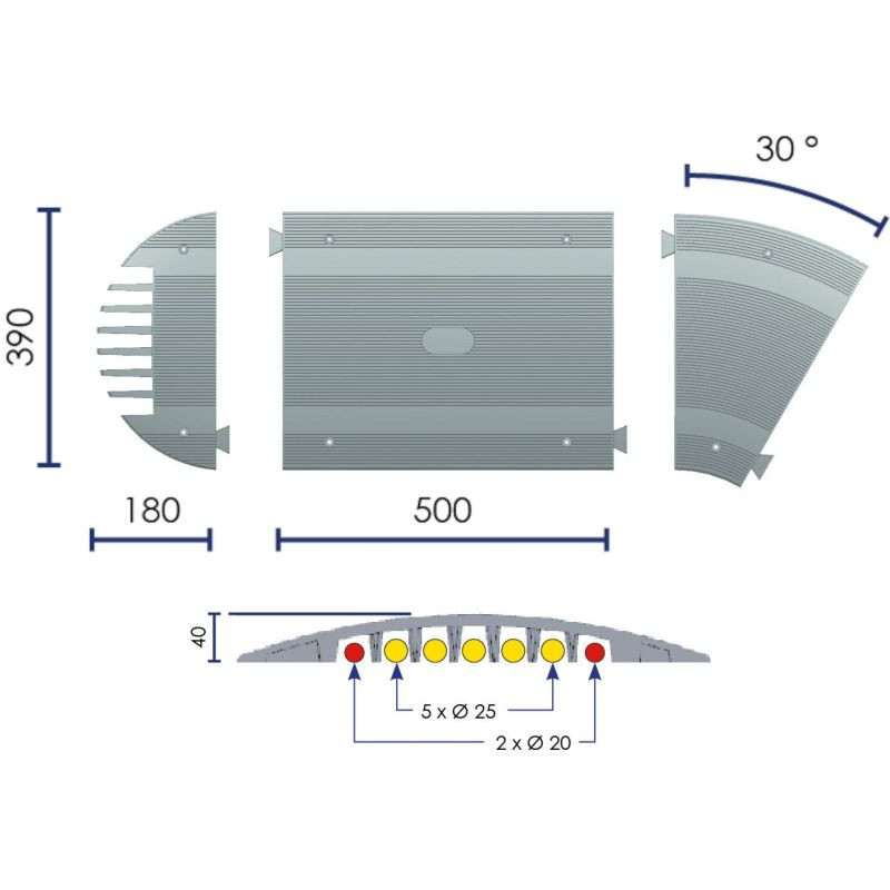 Éléments de protection et de liaison pour passe-câbles CP5040 - Viso