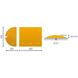 Ralentisseur modulable Fast 60 et embouts — circulation