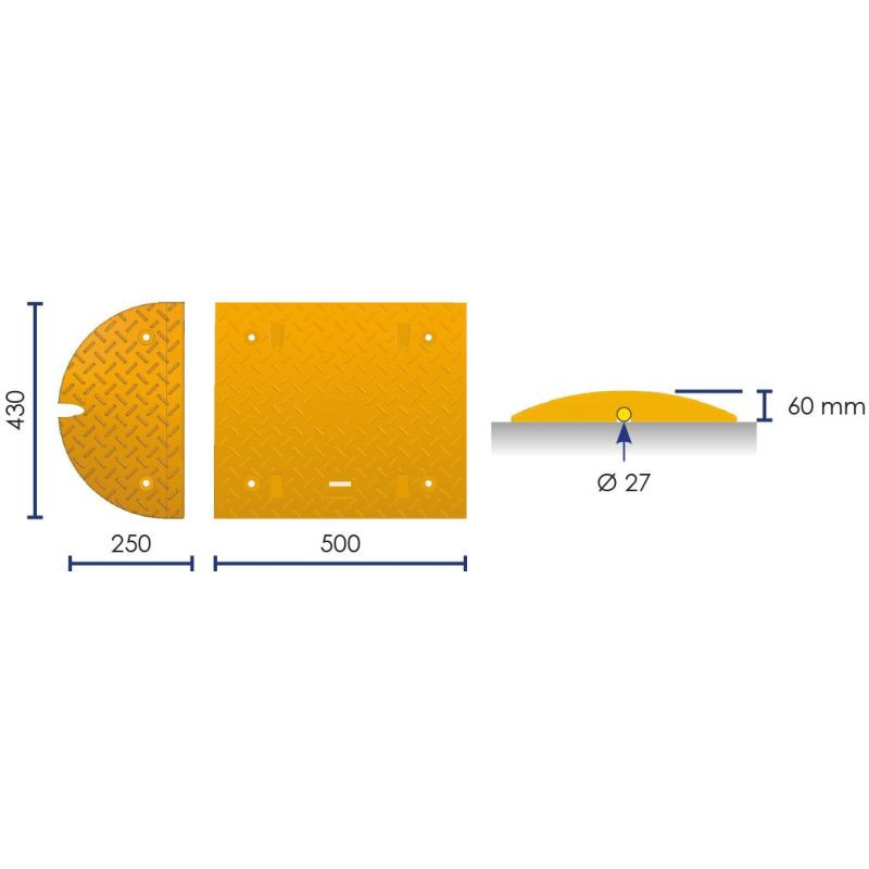 Ralentisseur modulable Fast 60 et embouts — circulation