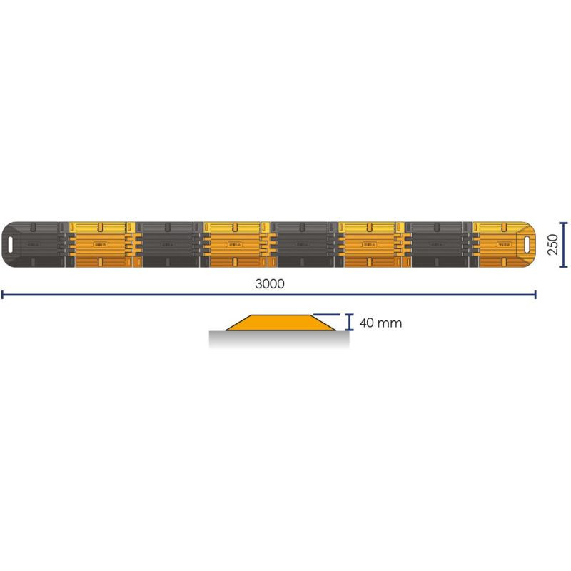 Ralentisseur transportable et pliable Easyroll — circulation