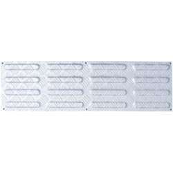 Lot de 5 bandes de guidage PMR en aluminium pour parcours accessibles