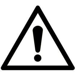 Adhésif extérieur de marquage au sol « Attention danger » - Viso