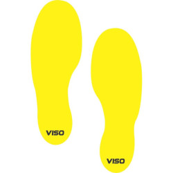 Lot de 10 adhésifs de marquage au sol - Trace de pas — balisage