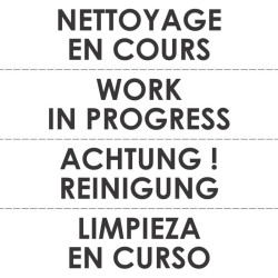 Adhésif extérieur de marquage au sol « Nettoyage en cours » - Viso