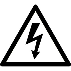 Adhésif extérieur de marquage au sol « Danger électrique » - Viso