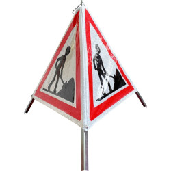 Tripode pliable de signalisation temporaire