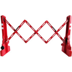 Barrière d'intervention extensible en plastique — balisage