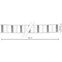Bandeau de signalisation souple réfléchissant — balisage