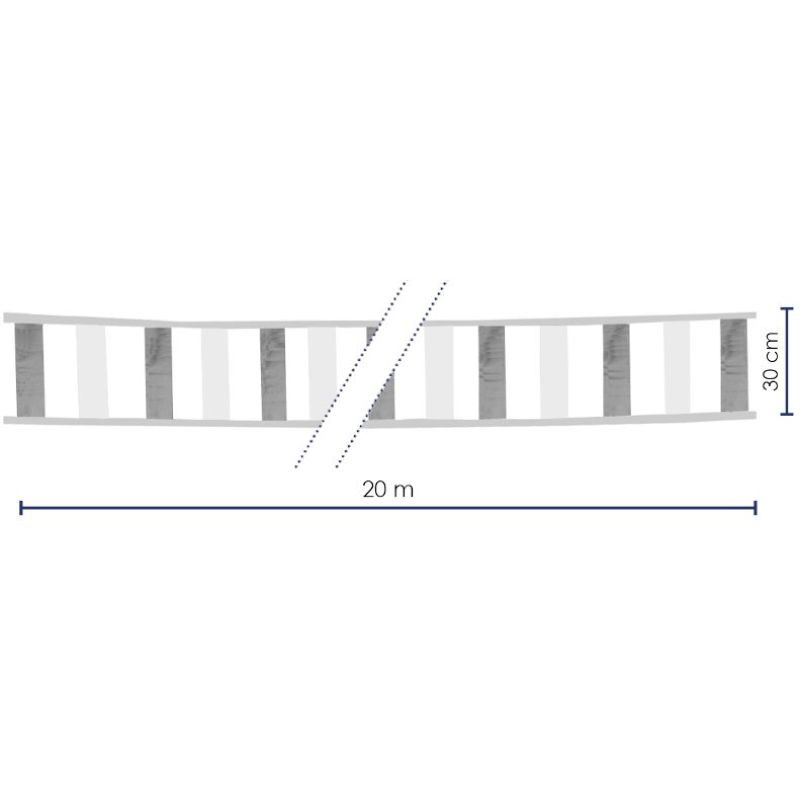 Bandeau de signalisation souple réfléchissant — balisage