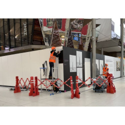 Barrière d'intervention extensible en plastique — balisage