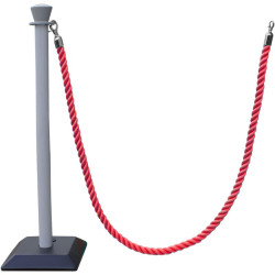 Extension de poteau à corde en PVC avec cordon tressé — balisage