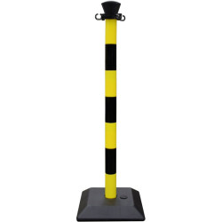 Poteau de balisage PVC en kit pour la délimitation des espaces - Viso