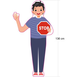 Figurine de signalisation pour abords d'école — balisage