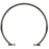Appui-vélo rond en inox 304 Velinox — stationnement vélo