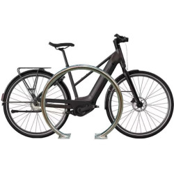Appui-vélo rond en inox 304 Velinox — stationnement vélo