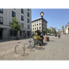 Appui-vélo rond en inox 304 Velinox — stationnement vélo