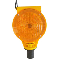 Lampe flash solaire pour cône de chantier