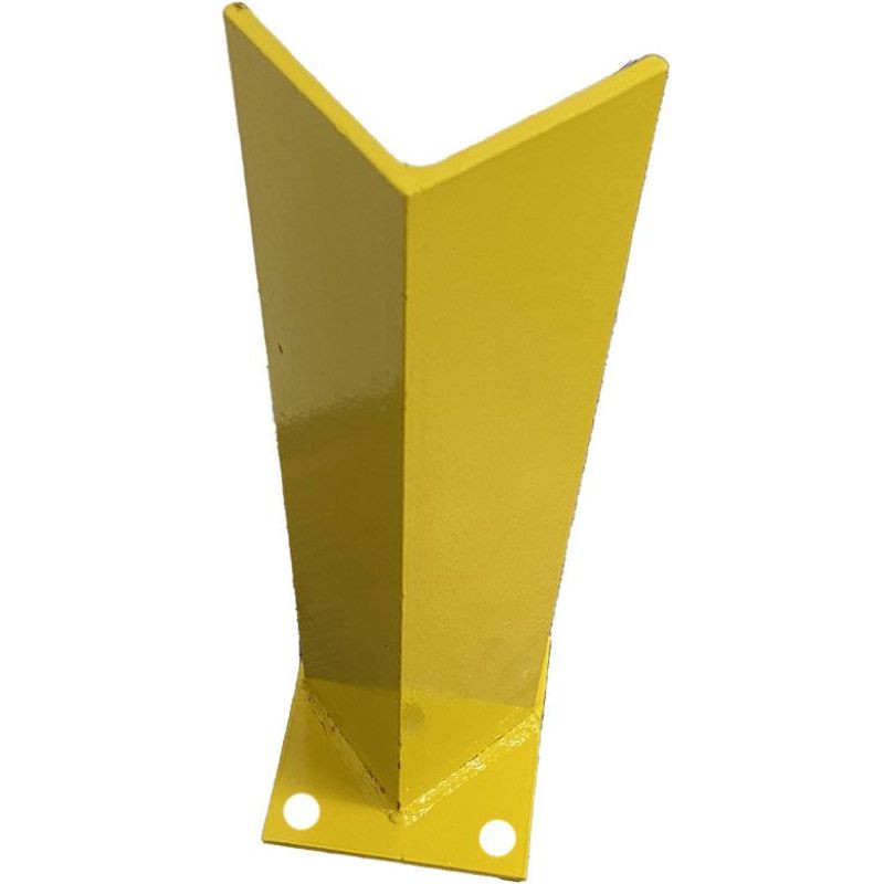 Cornière de protection acier pour pied d'échelle de rayonnage