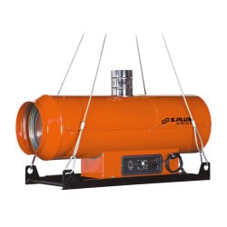 Chauffage fioul suspendu SPLUS avec cheminée GF.1 AC S