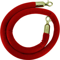Corde en velours avec mousquetons pour poteau de guidage - Viso
