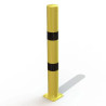 Poteau de protection D.102 mm d'entrepôt jaune bande noire