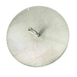 Platine d'ancrage pour borne souple à mémoire de forme autorelevable