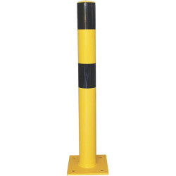 Poteau D.7.6 à 27.3 cm jaune de protection industiel