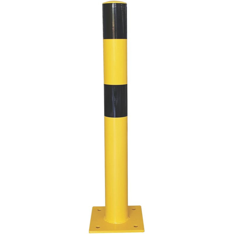 Poteau D.7.6 à 27.3 cm jaune de protection industiel