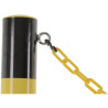Poteau D.7.6 à 27.3 cm jaune de protection industiel