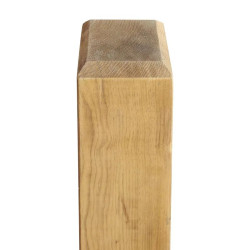 Poteau bois raboté avec chanfreins en Pin 14.5 x 14.5 cm - Landes
