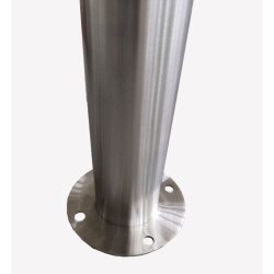 Poteaux de protection en inox 316 et boîtier de scellement compatible