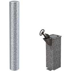 Borne anti stationnement Carcans en acier