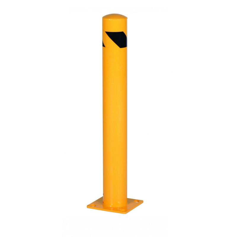 Poteau D.110 mm de protection industriel en acier platine H.91 cm