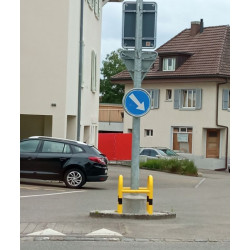 Étrier de protection d'entrepôt à 4 pieds et 2 traverses