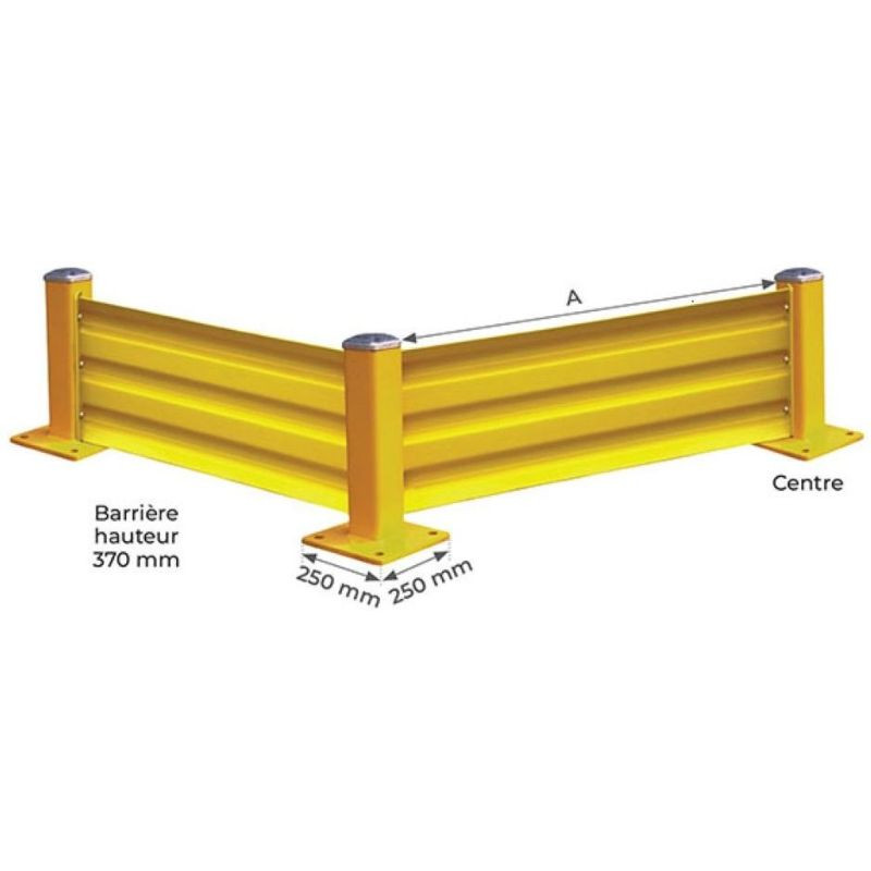 Poteaux et lisses de protection sur mesure d'entrepôt - Stockman