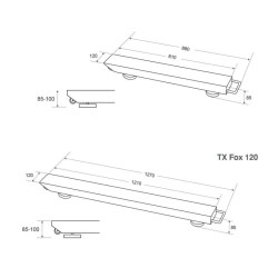 Barre de pesage TX Fox avec indicateur pour grandes structures