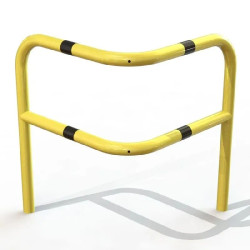 Arceau d'angle renforcé pour entrepôt D.60 mm jaune et noir
