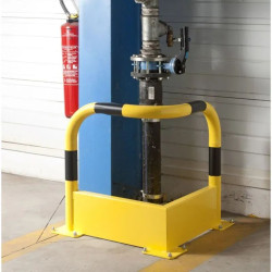 Arceau de protection droit ou d'angle avec plinthe D.89 mm