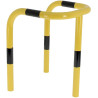 Étrier de protection 3 pieds haut D.60 mm pour entrepôt jaune et noir