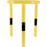 Étrier de protection 3 pieds haut D.60 mm pour entrepôt jaune et noir