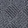 Tapis d'entrée aiguilleté polyester avec bordure caoutchouc - 151 Diamond CTE gris